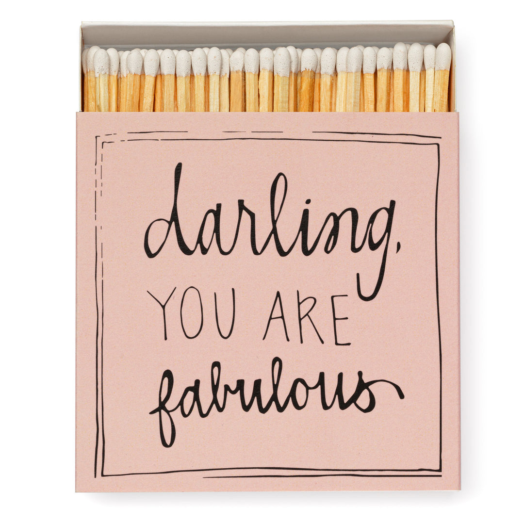 Square Safety Matches - Darling You Are Fabulous