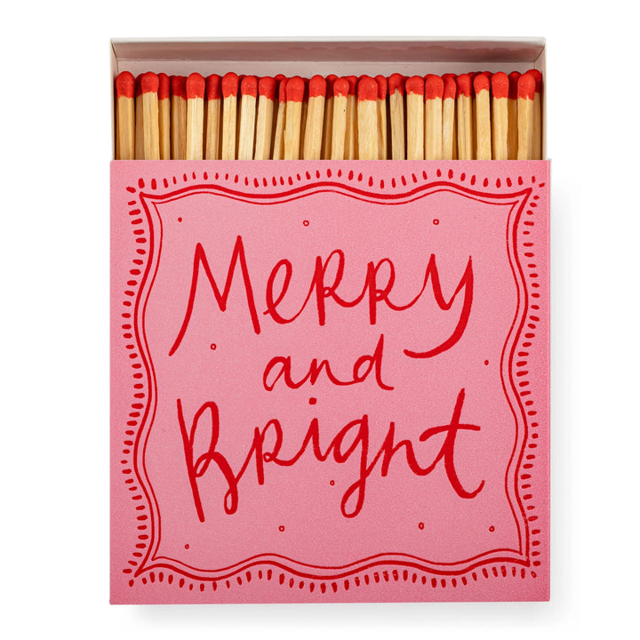 Square Safety Matches - Merry & Bright