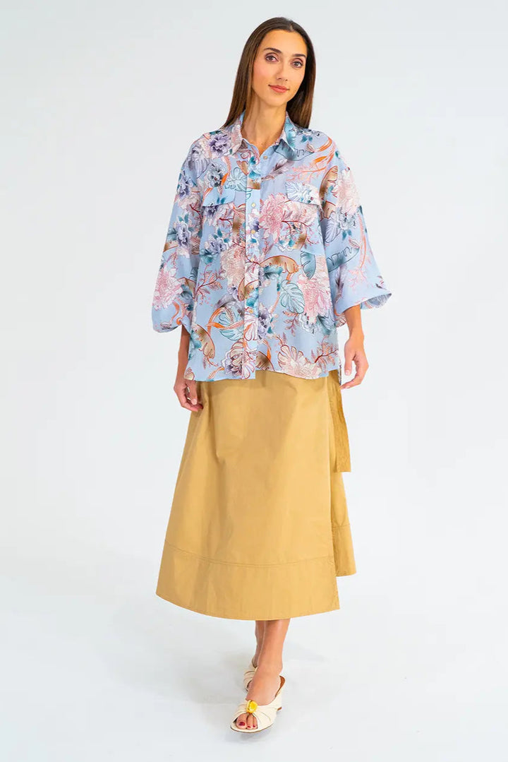 Arlington Milne Bobbie Shirt Oriental Flower