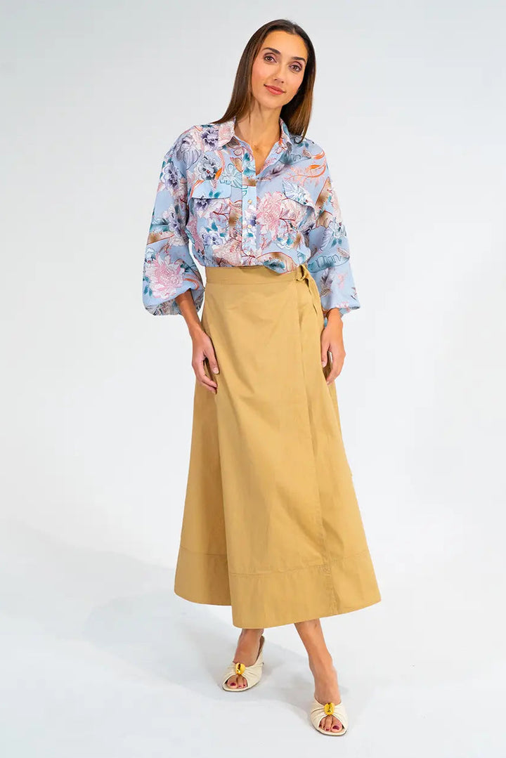 Arlington Milne Bobbie Shirt Oriental Flower