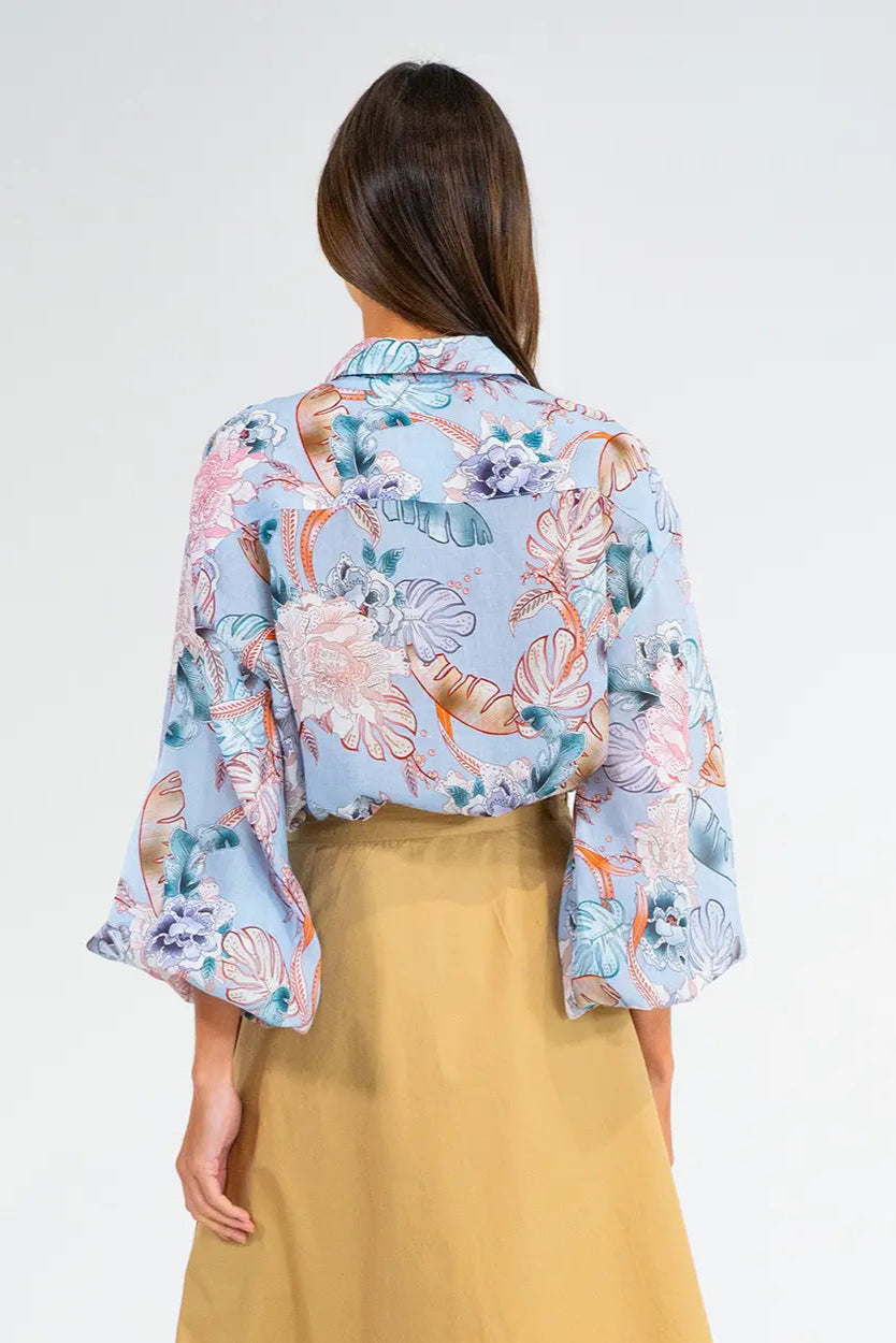 Arlington Milne Bobbie Shirt Oriental Flower