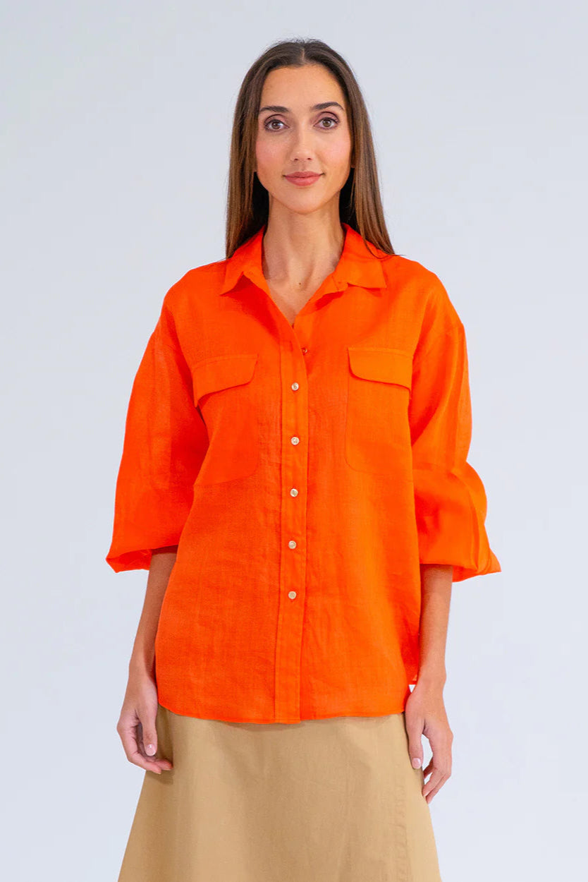 Arlington Milne Bobbie Shirt Tangerine