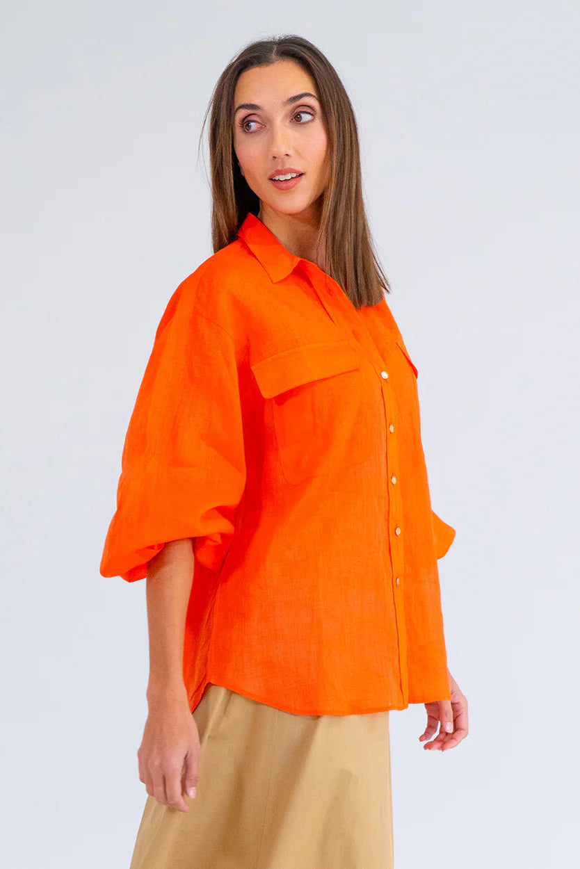 Arlington Milne Bobbie Shirt Tangerine