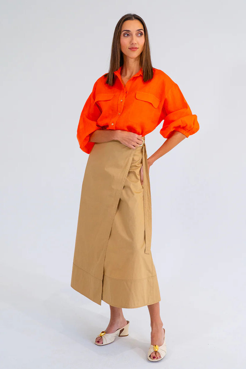 Arlington Milne Bobbie Shirt Tangerine