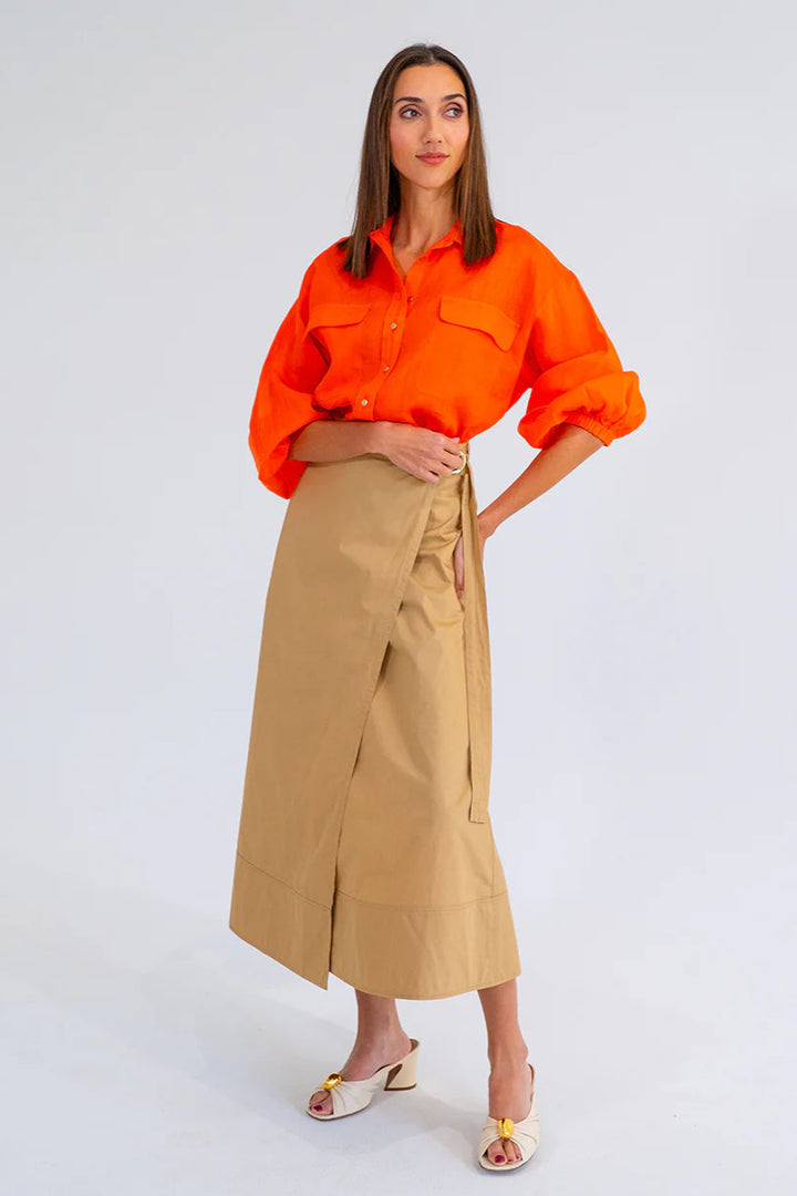 Arlington Milne Bobbie Shirt Tangerine