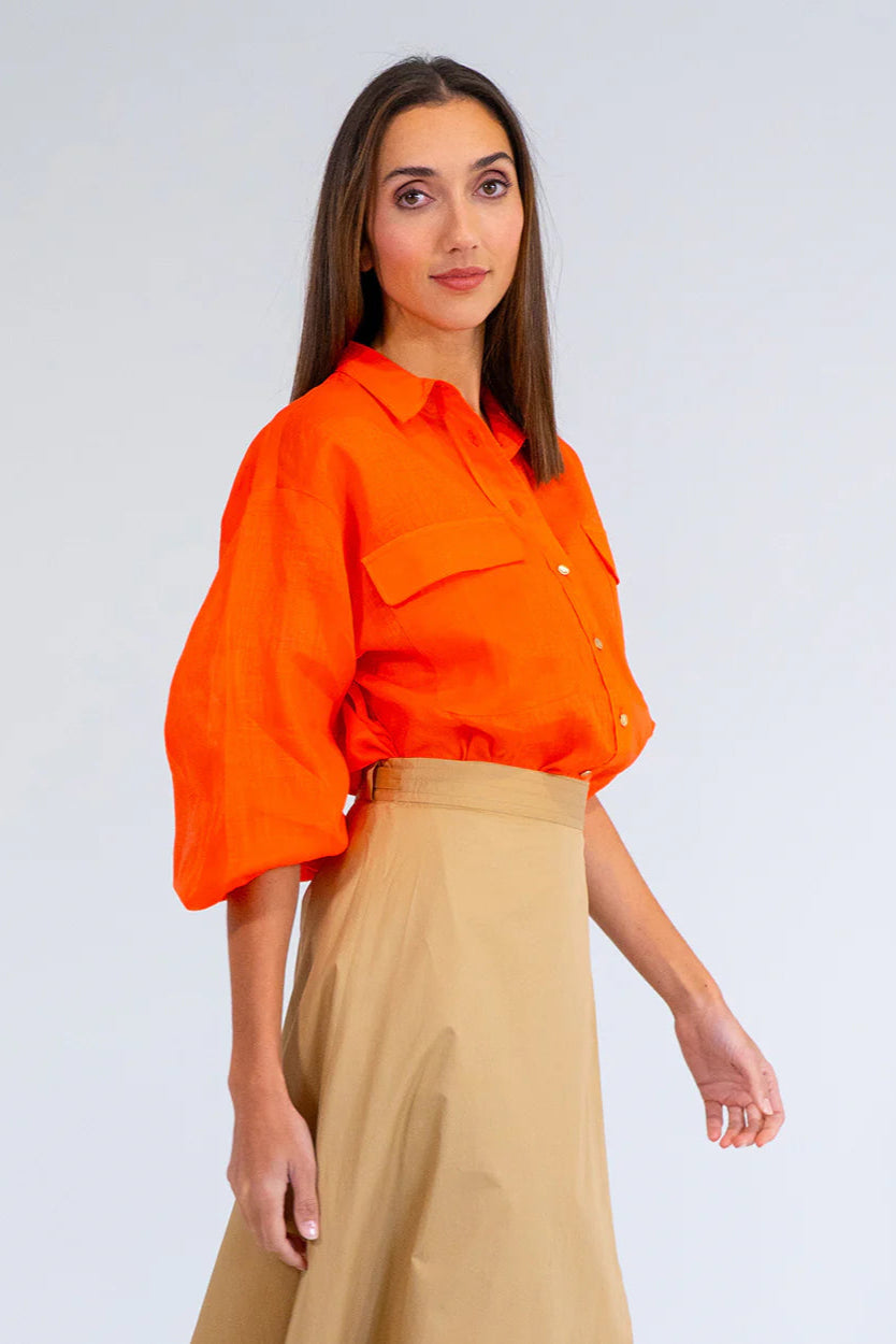 Arlington Milne Bobbie Shirt Tangerine