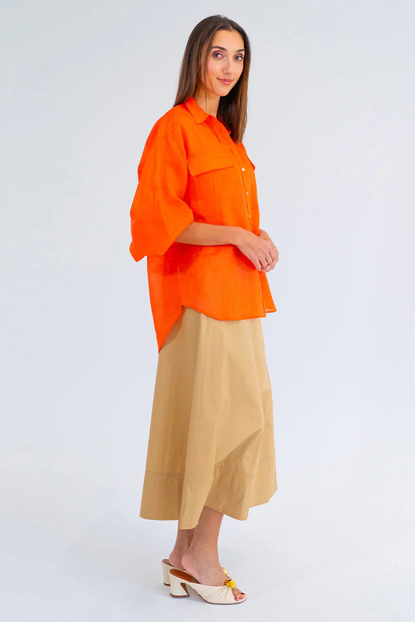 Arlington Milne Bobbie Shirt Tangerine