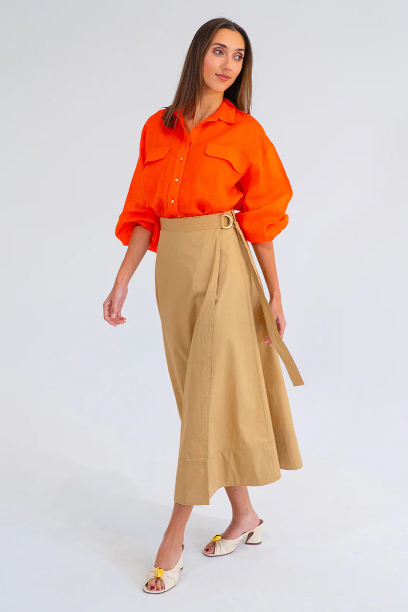 Arlington Milne Bobbie Shirt Tangerine