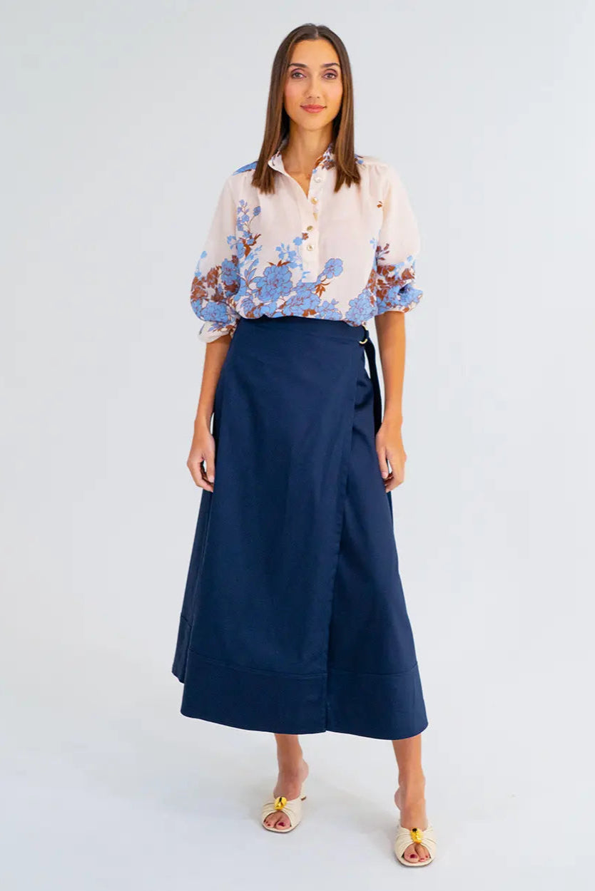 Arlington Milne Evelyn Skirt Navy