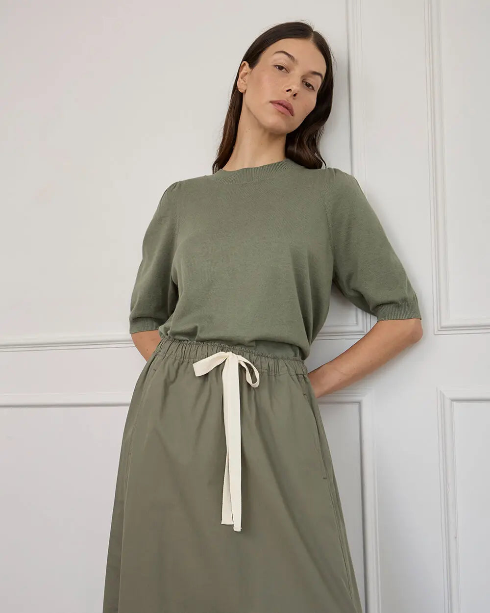 JL Maxi Skirt - Moss