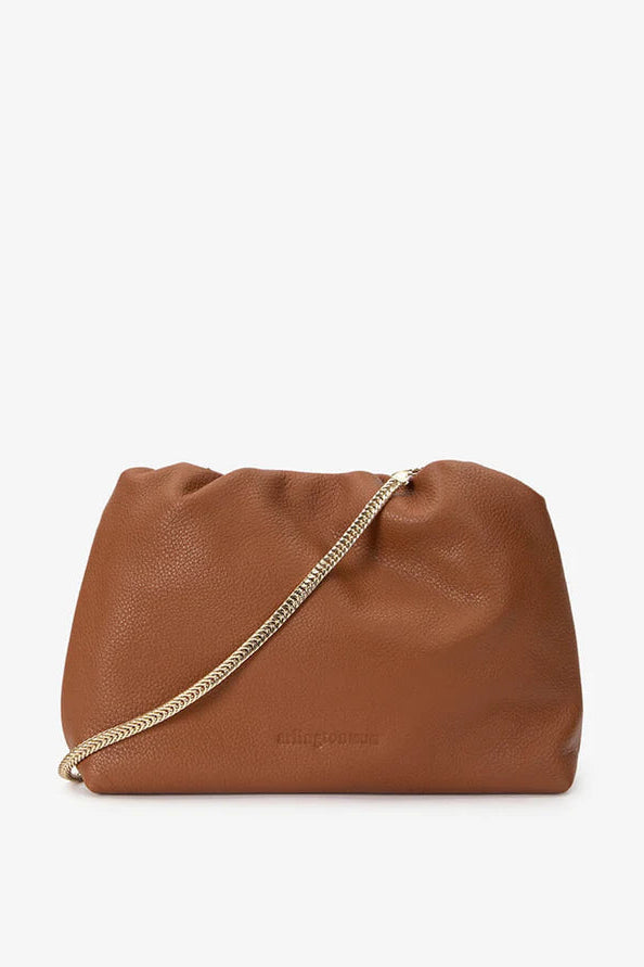 Martha Clutch - Tan Pebble