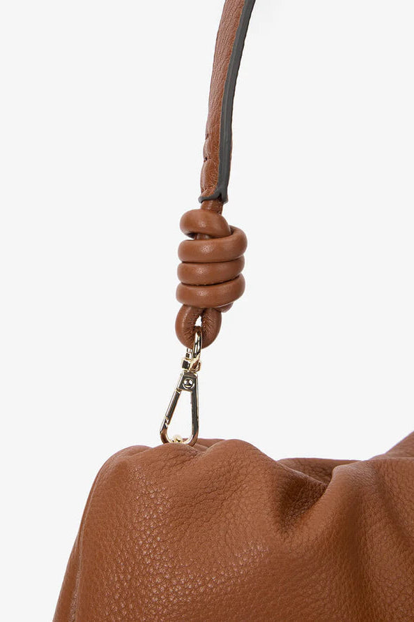 Martha Clutch - Tan Pebble