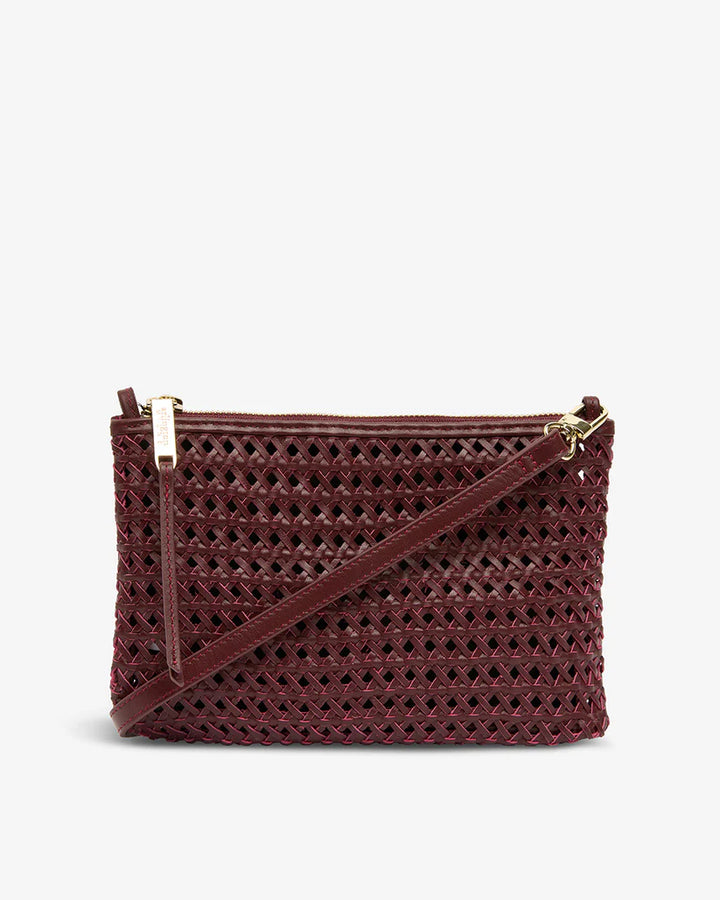 Molly Weave Crossbody - Burgundy