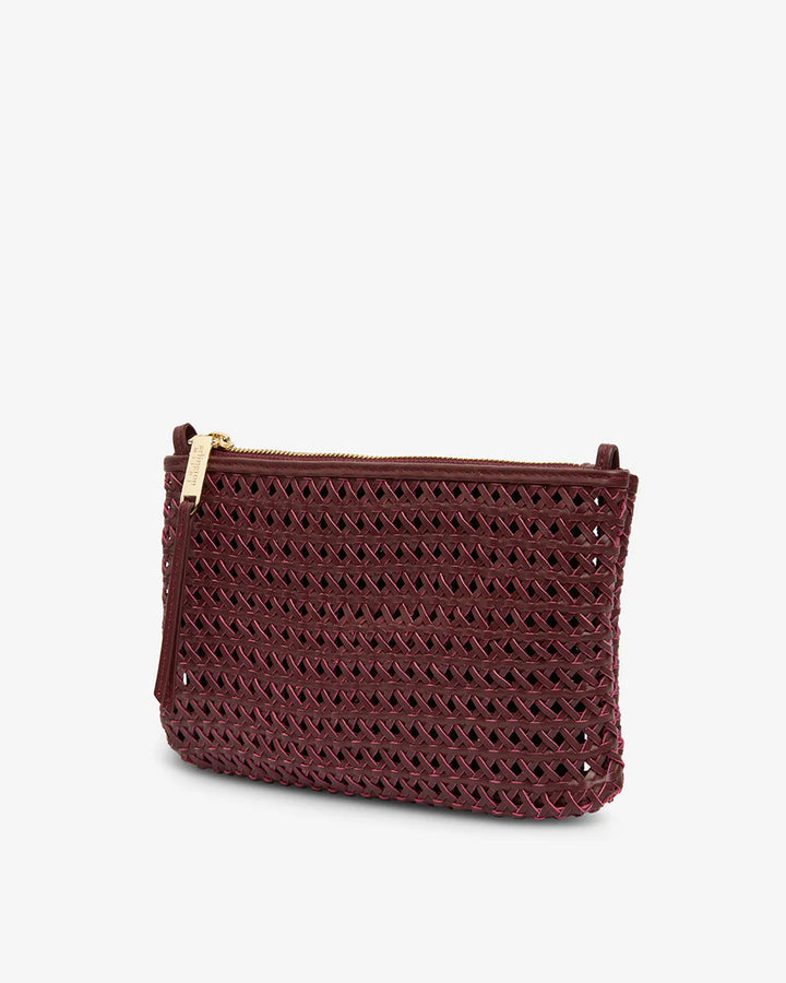 Molly Weave Crossbody - Burgundy
