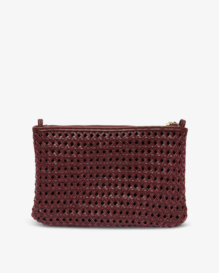 Molly Weave Crossbody - Burgundy