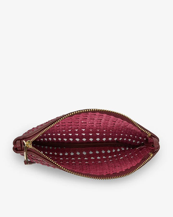 Molly Weave Crossbody - Burgundy