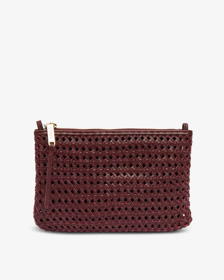 Molly Weave Crossbody - Burgundy