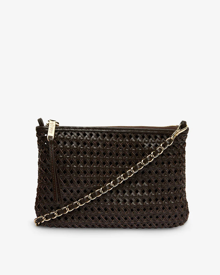 Molly Weave Crossbody - Chocolate