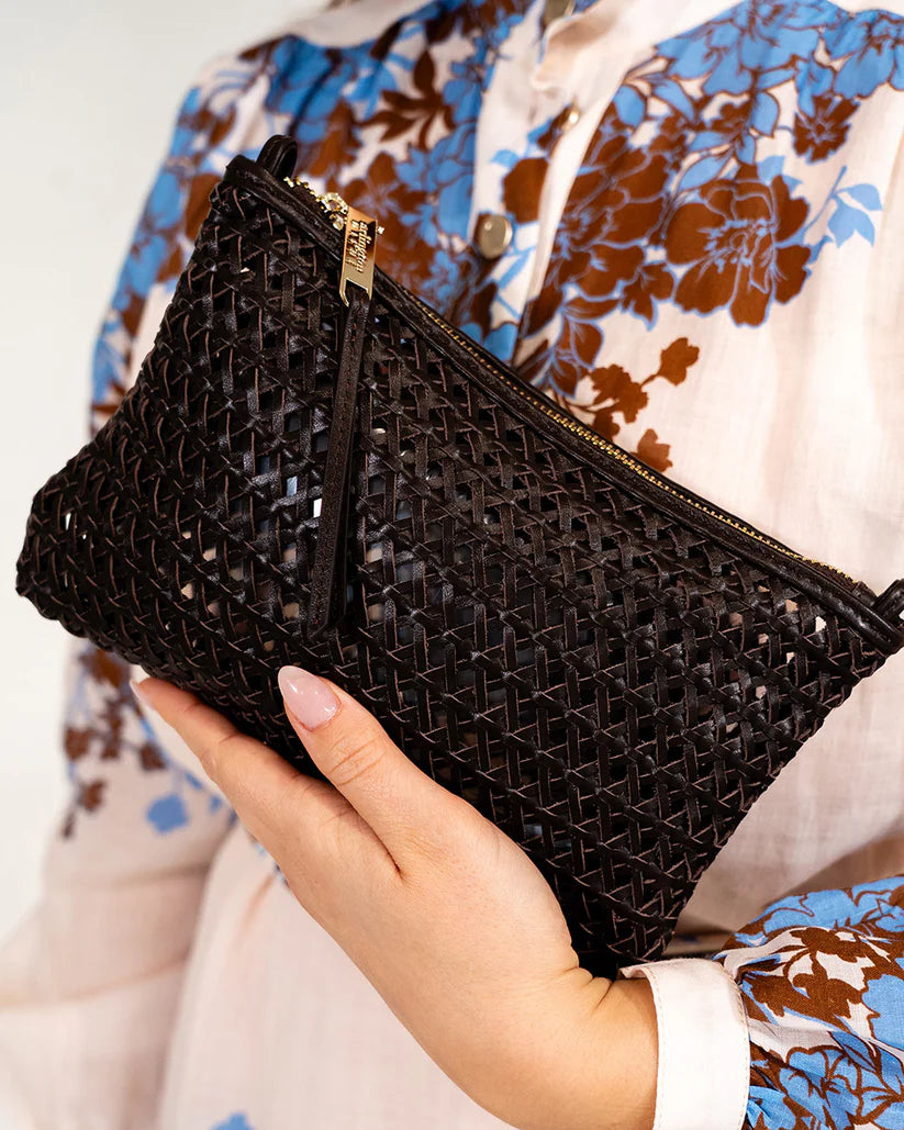 Molly Weave Crossbody - Chocolate