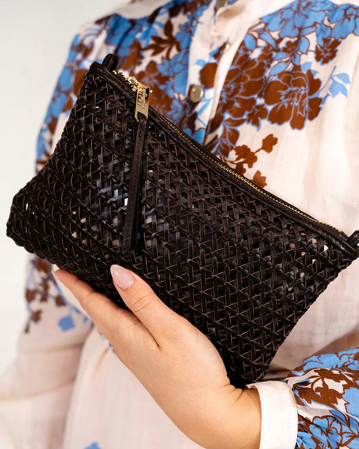 Molly Weave Crossbody - Chocolate