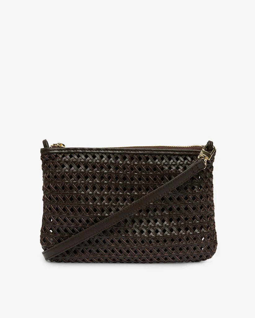 Molly Weave Crossbody - Chocolate