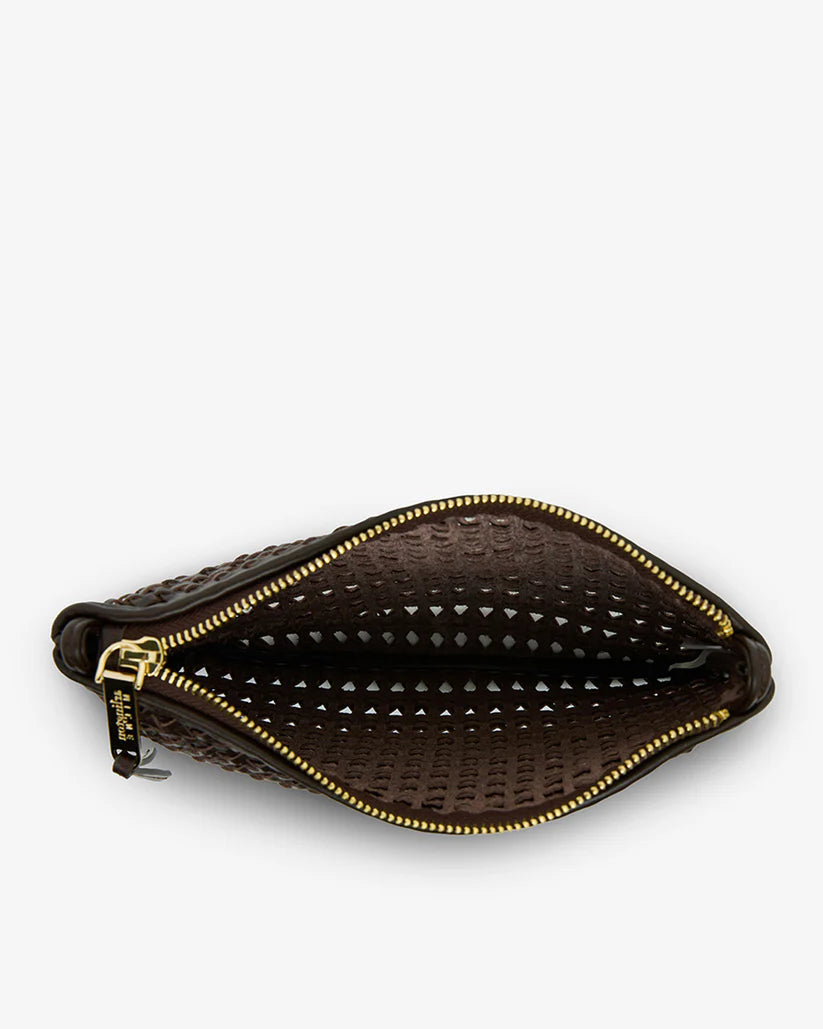 Molly Weave Crossbody - Chocolate