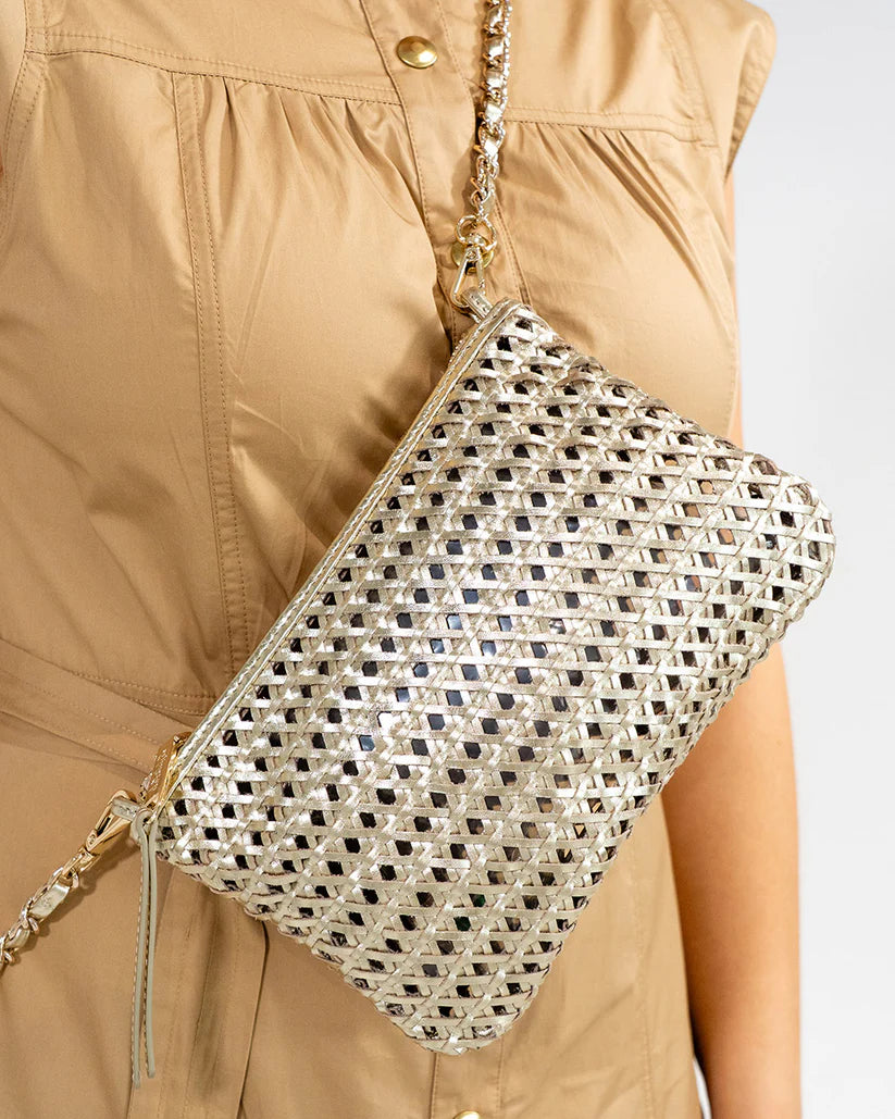 Molly Weave Crossbody - Gold