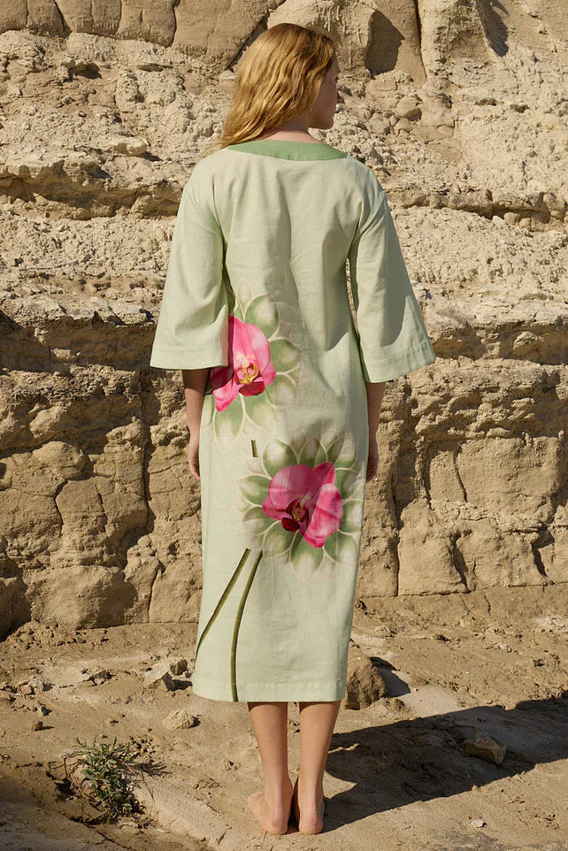 Aston Studio Bridget Dress in Meadow Phalae