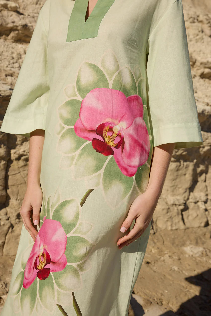 Aston Studio Bridget Dress in Meadow Phalae