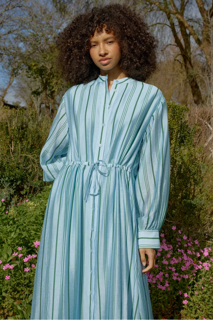 Emersyn Dress - Bluebell Stripe