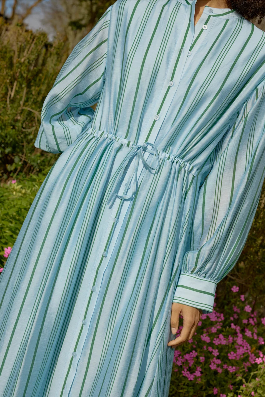 Emersyn Dress - Bluebell Stripe