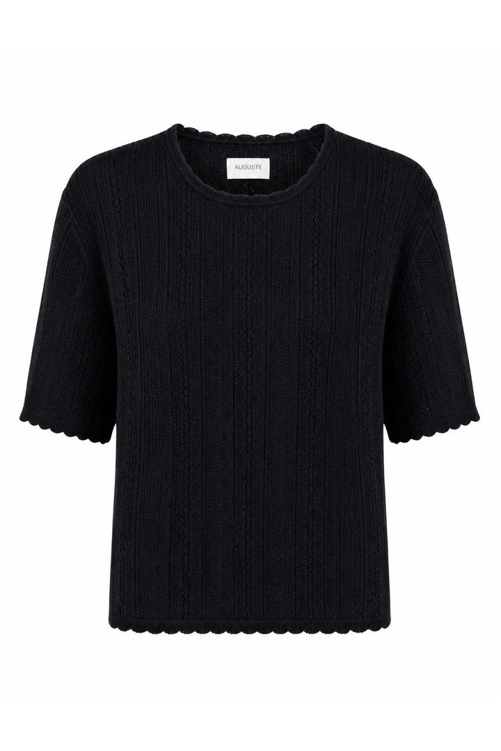 Callen Knit Tee - Black
