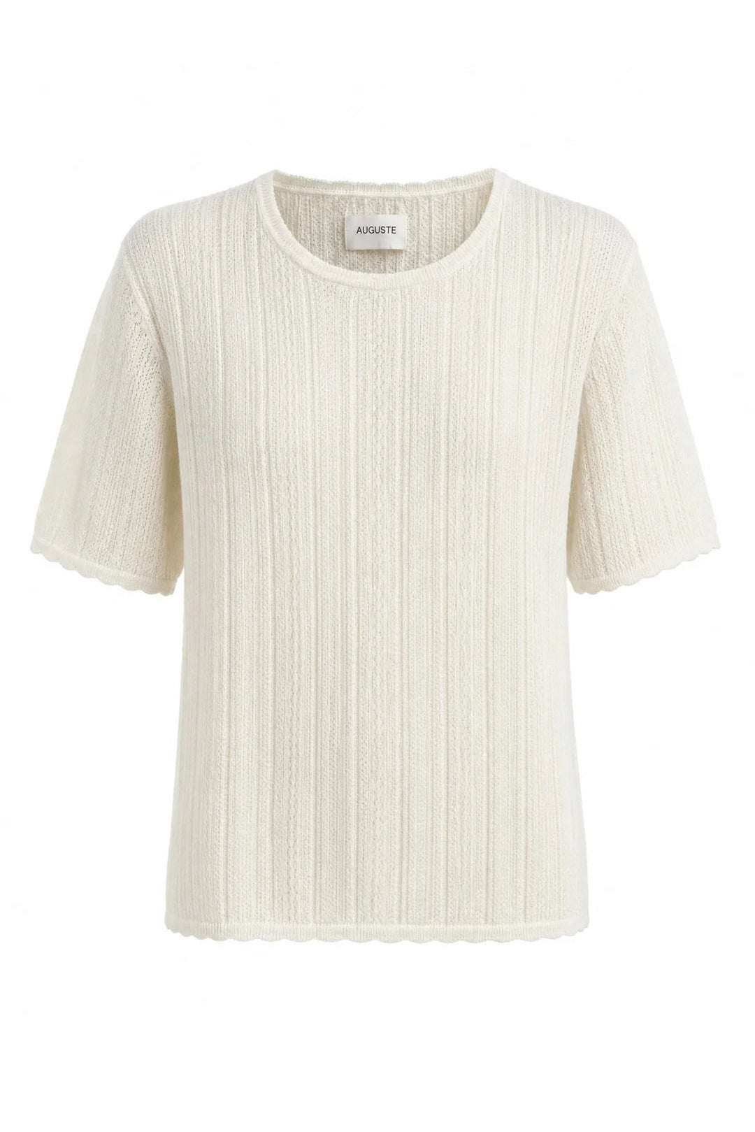 Callen Knit Tee - White