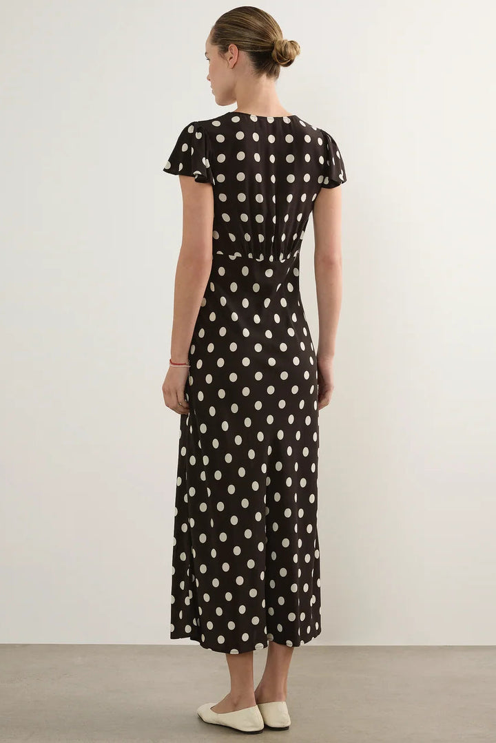 Marena Midi Dress - Polka