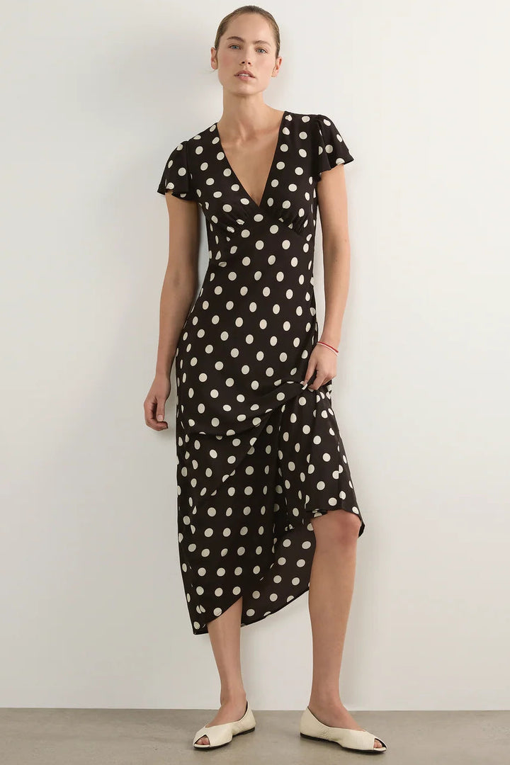 Marena Midi Dress - Polka