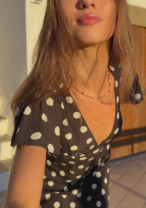 Marena Midi Dress - Polka