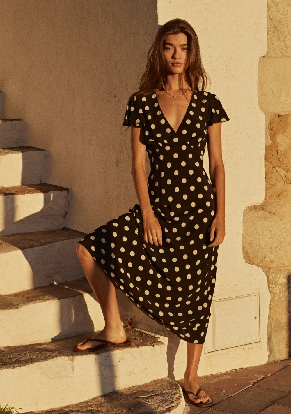 Marena Midi Dress - Polka