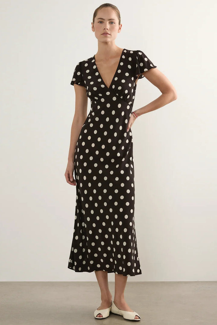 Marena Midi Dress - Polka