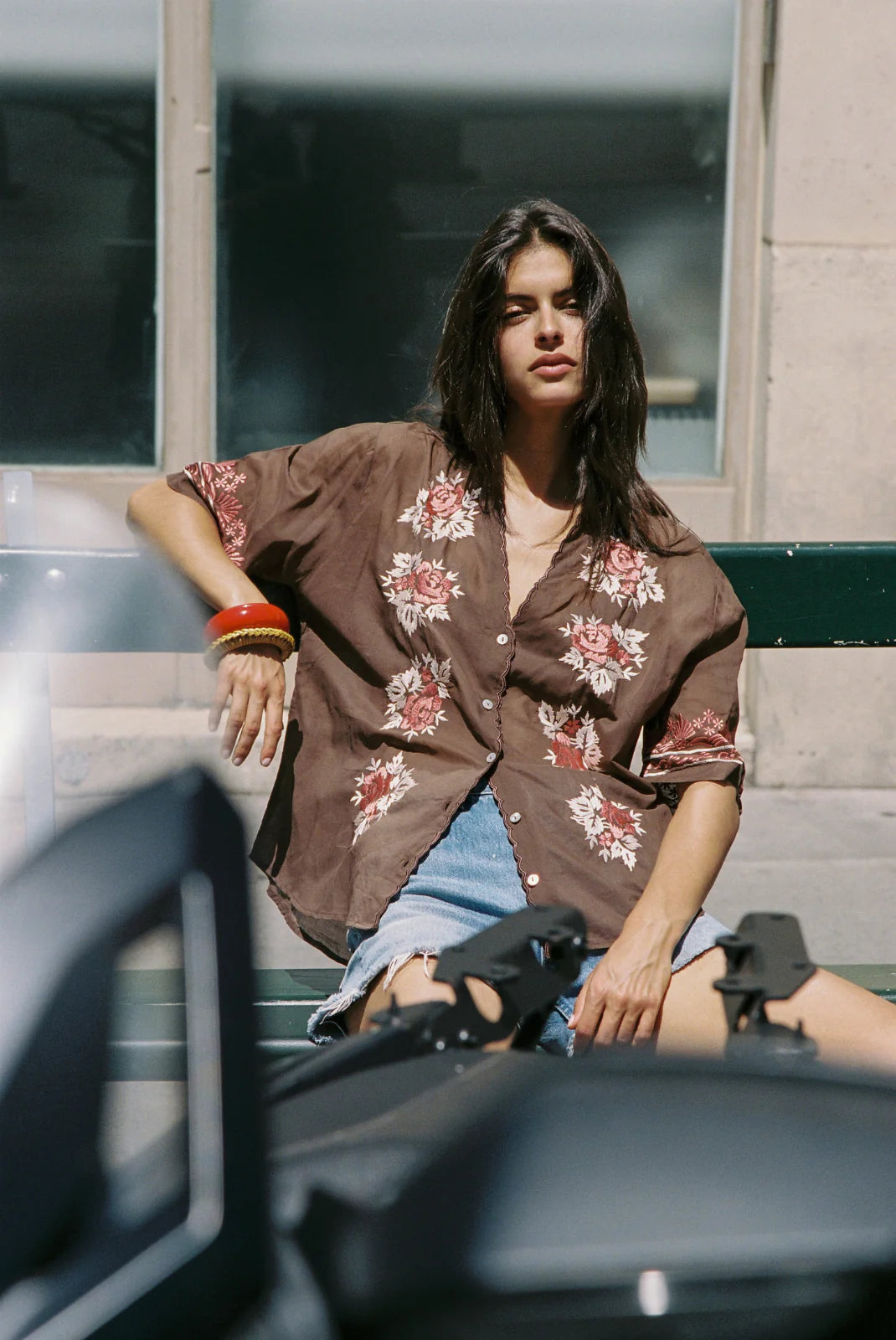 Rosalie Blouse - Brown