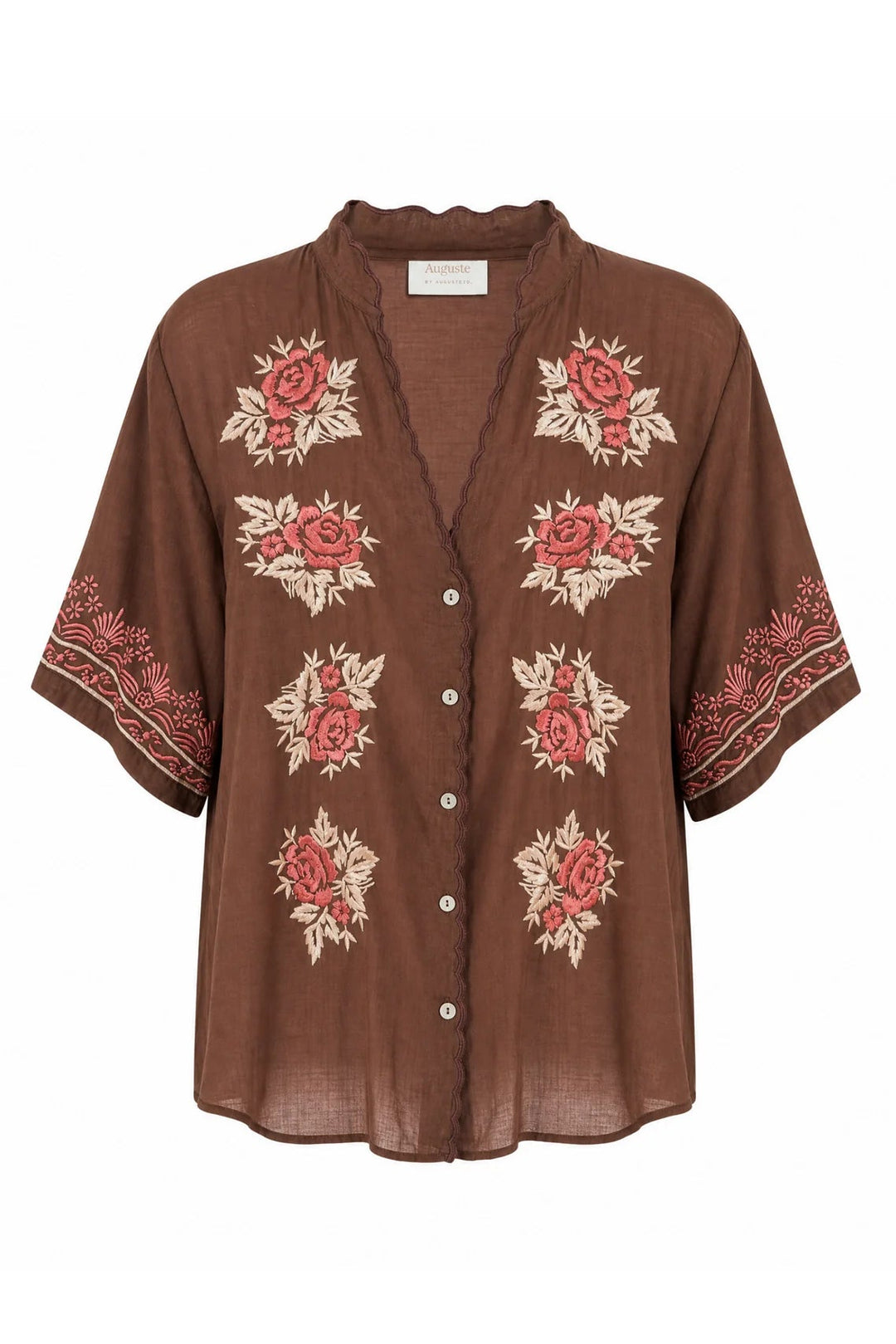 Rosalie Blouse - Brown