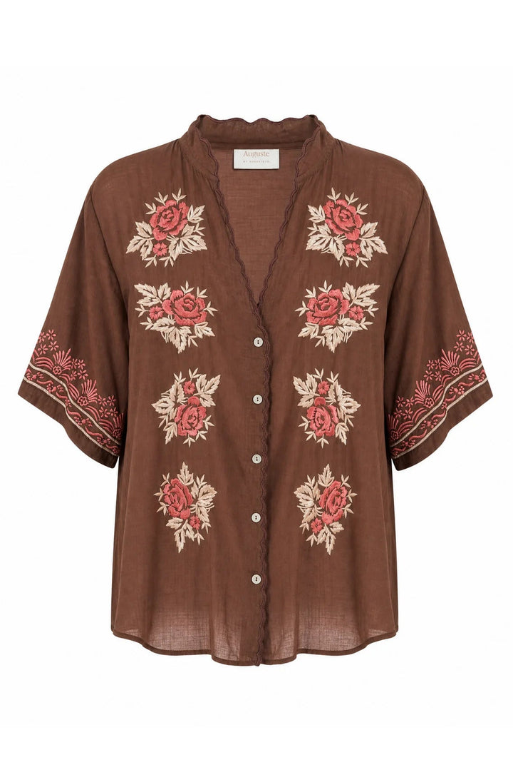 Rosalie Blouse - Brown