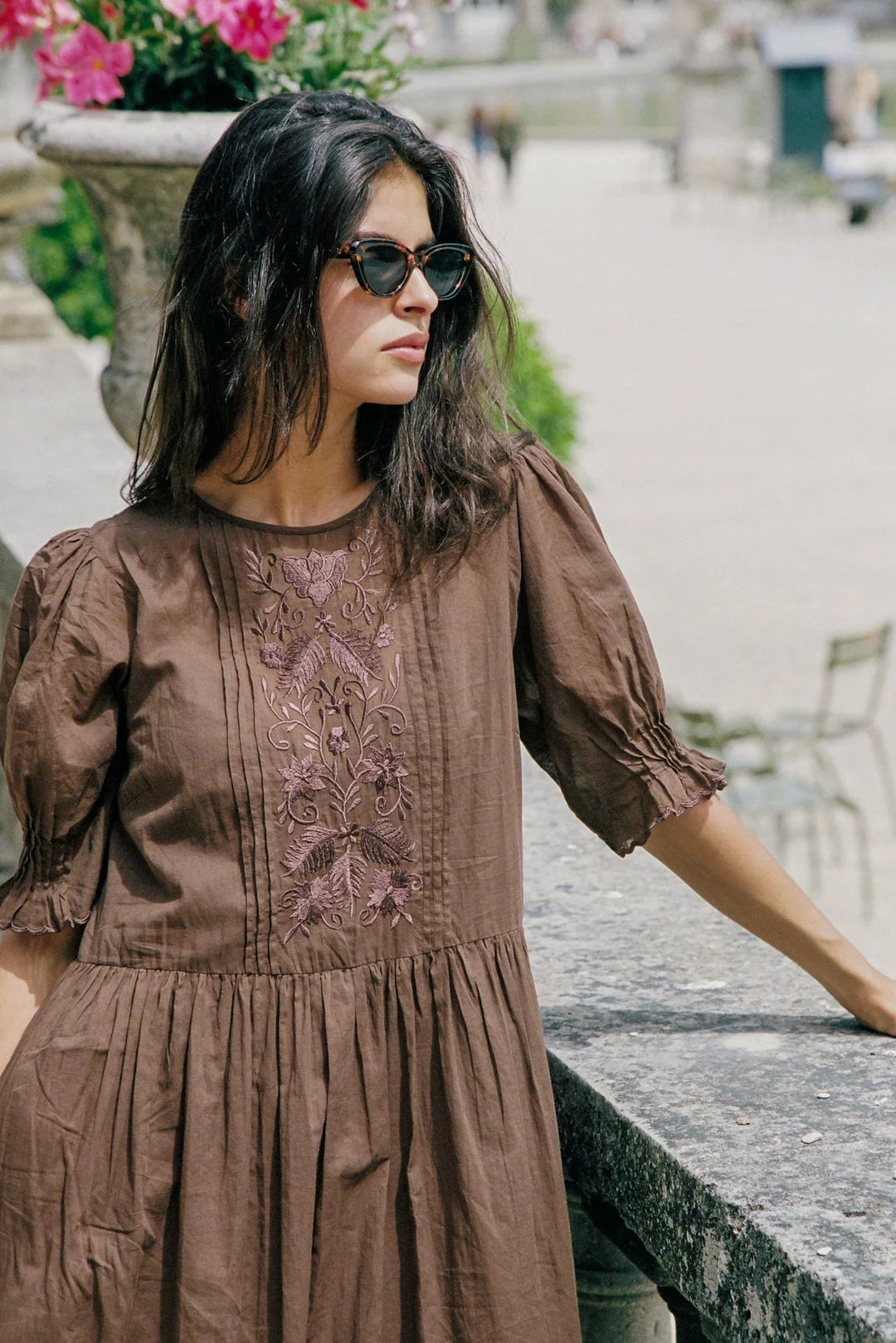 Ryder Midi Dress - Brown