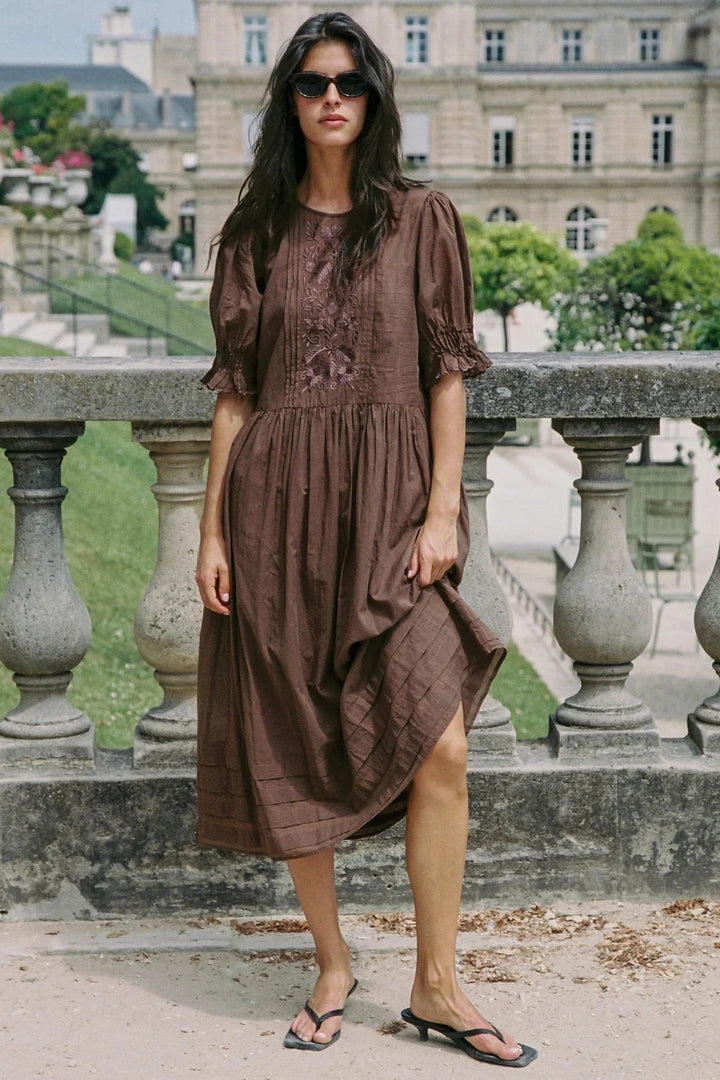 Ryder Midi Dress - Brown
