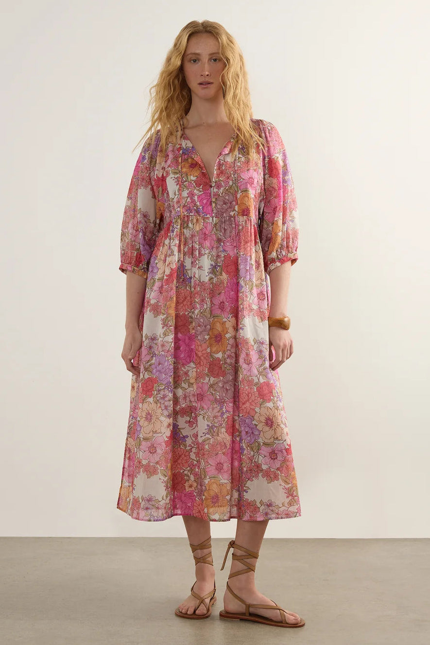 Audrey Midi Dress - Ode Floral