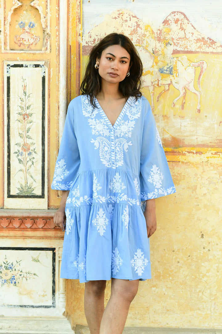 Santorini Dress - Blue