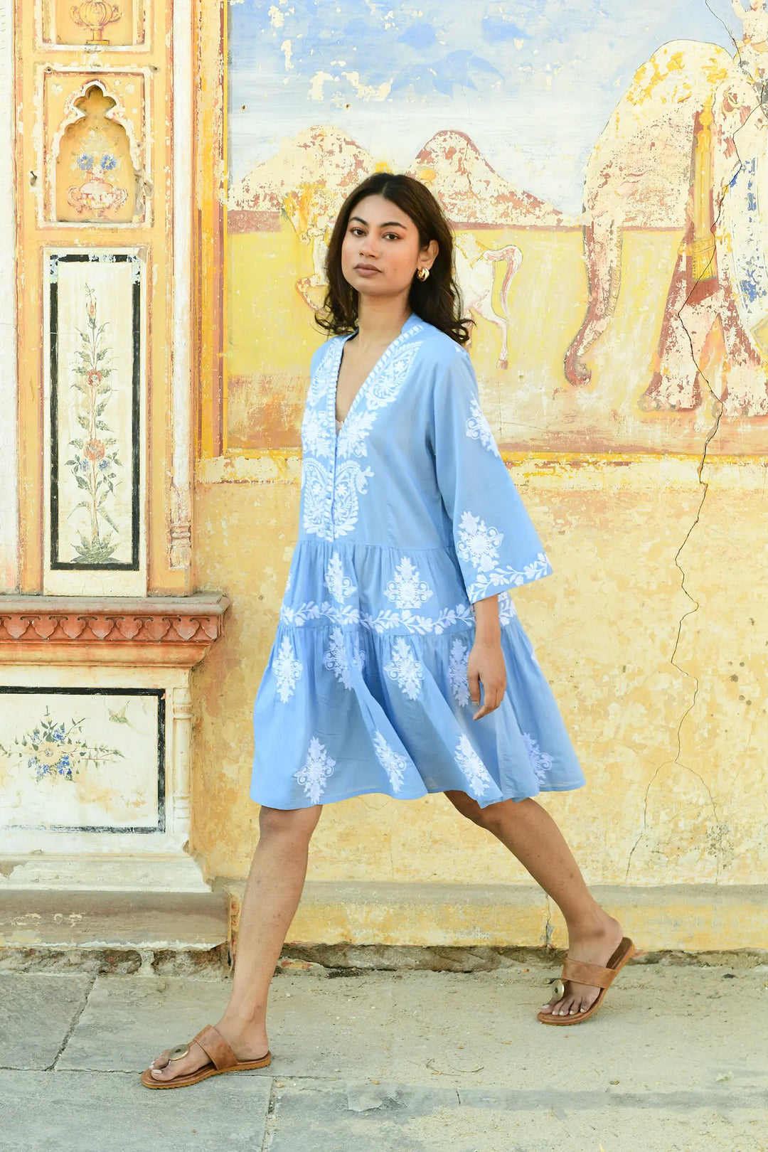 Santorini Dress - Blue