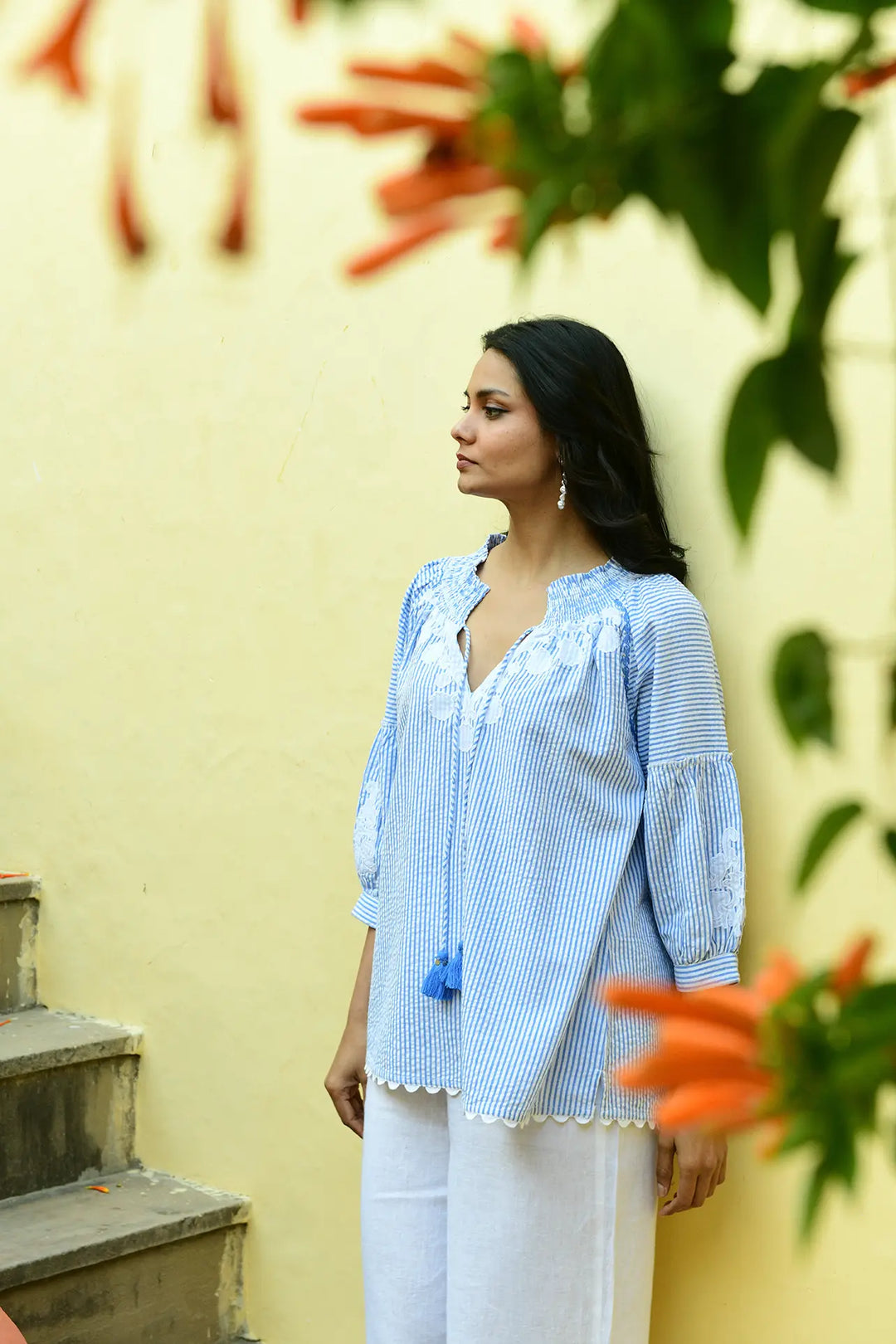 Symi Blouse - Blue