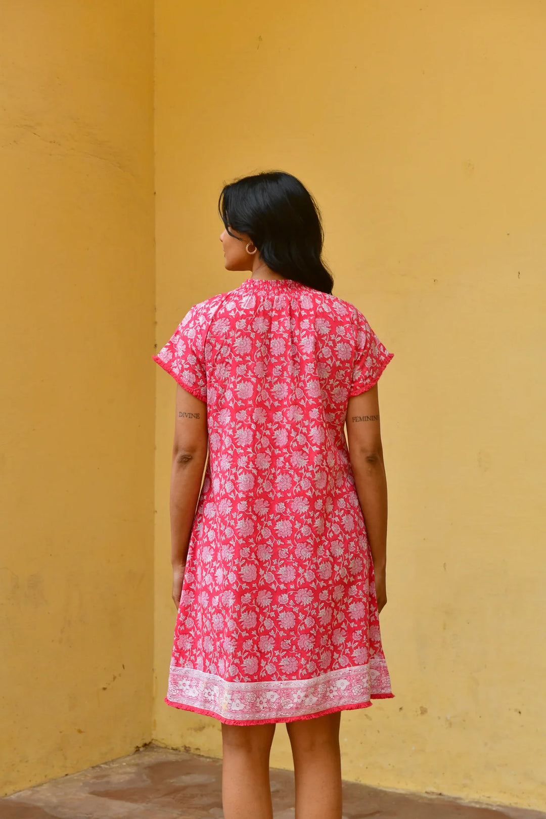 Camellia Day Dress - Cherry