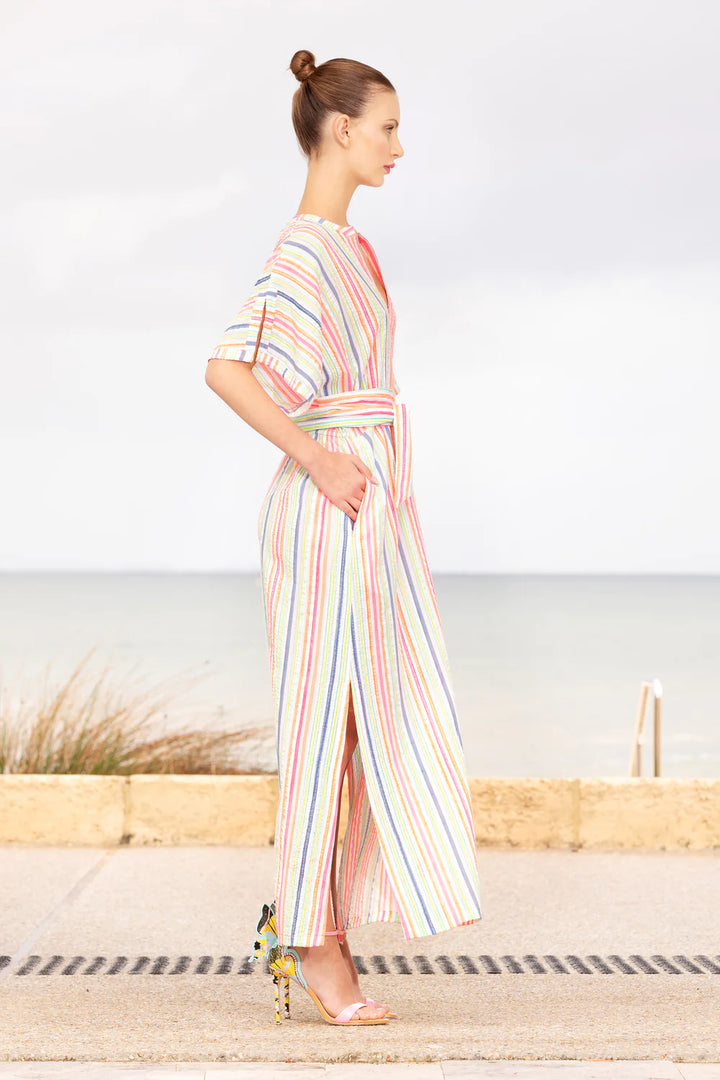 Norman Dress - Fluro Stripe