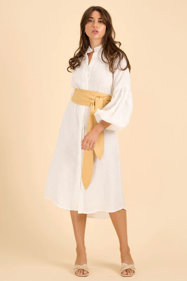 Bell Shirt Dress - Ivory